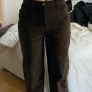trendy brown pants